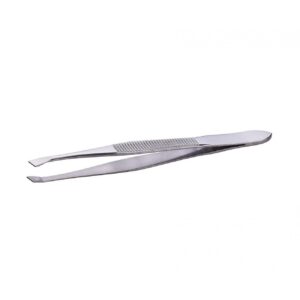 Tweezers with flat tip 8.5 cm (tweezing tweezers)
